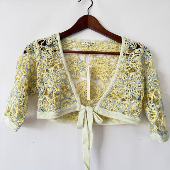 For Love & Lemons Womens Crochet Set Top and Skirt Size M - Picture 5 of 6